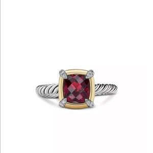 David Yurman
18KYellowGold&SterlingSilver Petite Chatelaine Garnet&Diamond Bezel